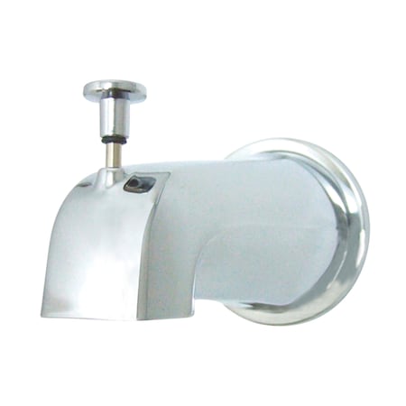 Made To Match Diverter, Tub Spout W/ Flange 1/2 IPS, Chrome